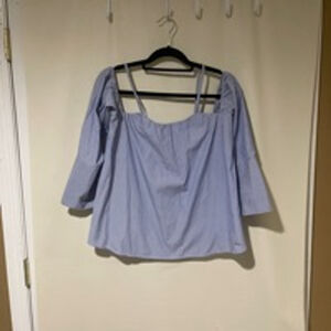 Bebe Women's Off The Shoulder Blouse Top Size XL